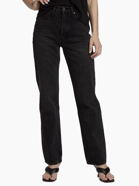 Rag & bone Alex High Rise Straight black denim Jeans women’s size 24